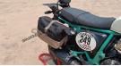 For Royal Enfield Bear 650 Soft Pannier Bags and Mounting Rails Cream Brown    - SPAREZO